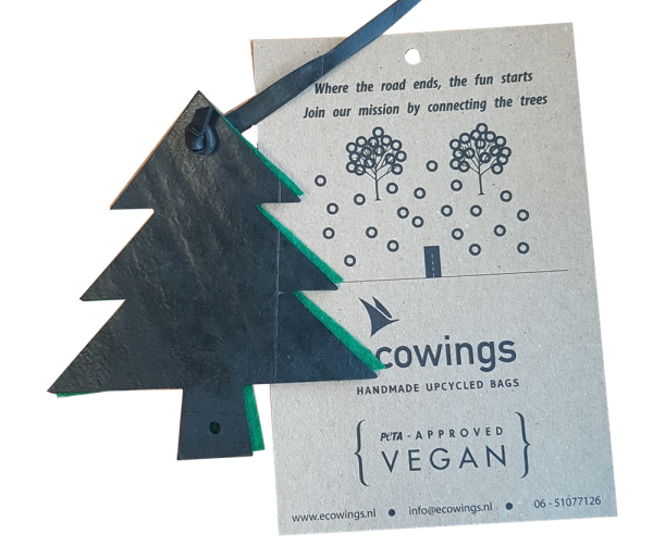 Ecowings Kerst hanger op kaart