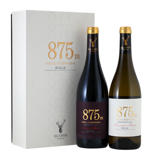 El Coto 875M giftpack Chardonnay en Tempranillo