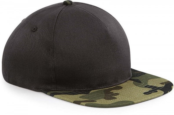 Beechfield Snapback met camouflageprint