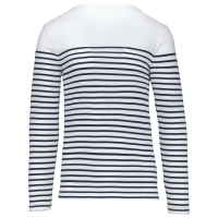 White / Navy Stripes
