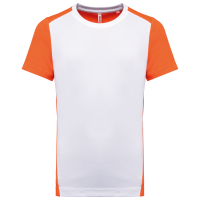 White / Fluorescent Orange