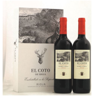 El Coto de Rioja Crianza, 2 flessen in geschenkverpakking