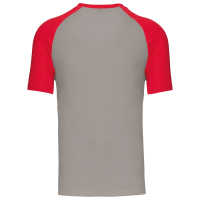 Light Grey / Red