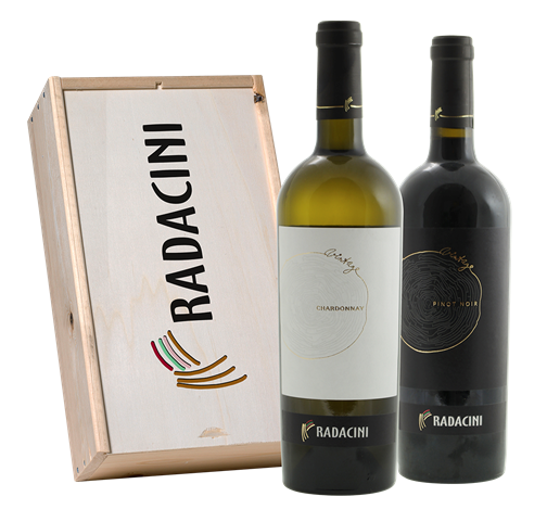 Radacini Vintage Chardonnay & Pinot Noir (in geschenkkist)