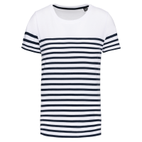 White / Navy Stripes