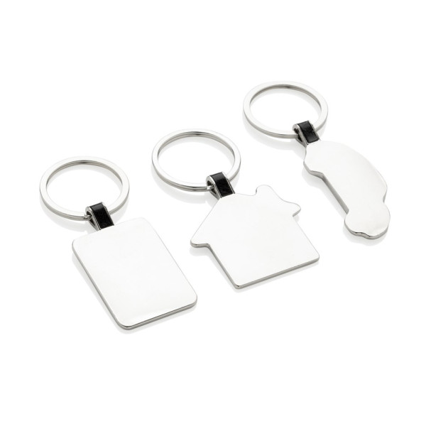 RCS sleutelhanger van gerecycled zinc alloy