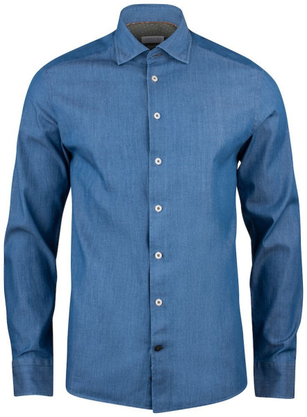 J. HARVEST & FROST INDIGO BOW 130 REGULAR SHIRT