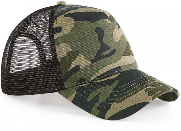 Beechfield Camo Snapback Trucker